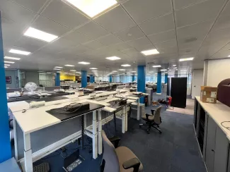 desk and computer removal
