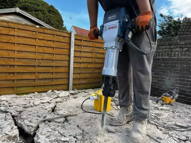 concrete base removal